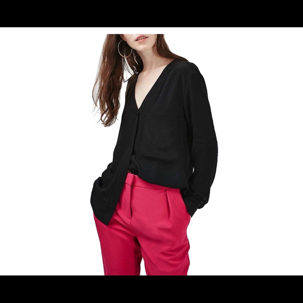 Topshop Button Down Blouse